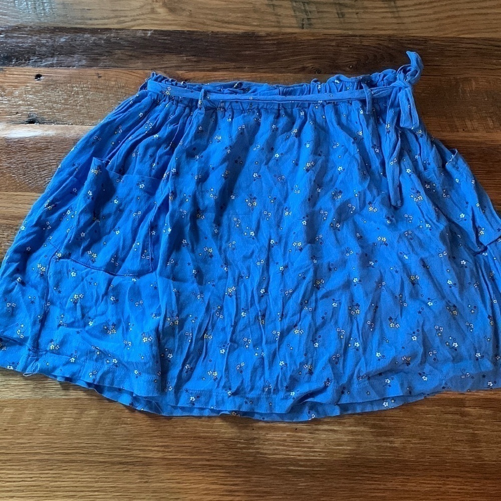 MINI BODEN Blue / White Flowered Skirt 15-16 Y